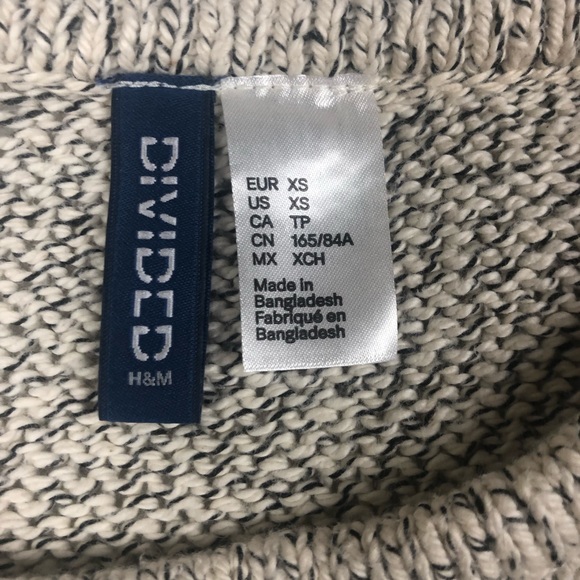 H&M Divided Sweater Women's XS Gray Knit - Picture 4 of 6